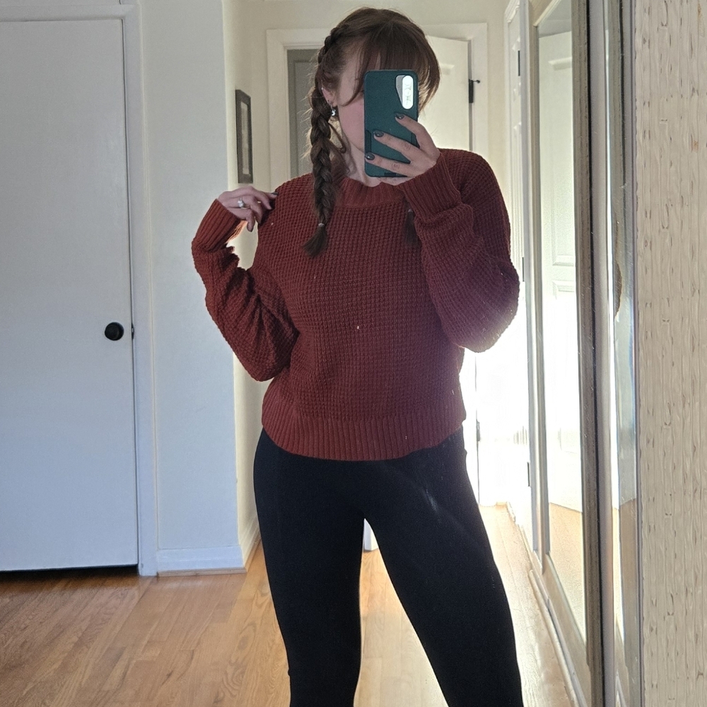 Lulus Rust Red Sweater Medium